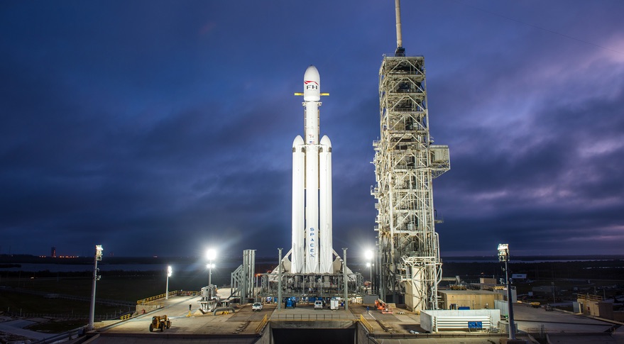 SpaceX Falcon Heavy Rocket launched off from Florida in debut test flight